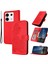 Xiaomi Redmi Note 13 Pro 4g Cüzdan Telefon Kılıfı Anti-Drop Deri Folyo Flip Case-Kırmızı (Yurt Dışından) 1