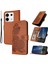 Xiaomi Redmi Note 13 Pro 4g Cüzdan Telefon Kılıfı Anti-Drop Deri Folyo Flip Case-Kahve Için (Yurt Dışından) 1
