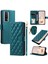 Xiaomi Redmi K60 5g Cep Telefonu Kılıfı Için Eşkenar Dörtgen Izgara Crossbody Kapak-Yeşil (Yurt Dışından) 1