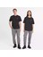 Short Sleeve Woven Badge Tee Siyah Erkek T-Shirt 1