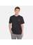 Short Sleeve Woven Badge Tee Siyah Erkek T-Shirt 3