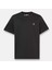 Short Sleeve Woven Badge Tee Siyah Erkek T-Shirt 5