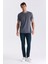 Lacivert Slim Fit Bisiklet Yaka T-Shirt 1