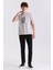 Gri Slim Fit Bisiklet Yaka T-Shirt 2