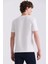 Ekru Slim Fit Bisiklet Yaka T-Shirt 4