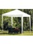 15 - 25 kg Polyester Gazebo 3x3 300 x 300 Yarı Dikdörtgen 4 Kişilik ve Üstü Beyaz 4