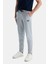 CONNOR Gri Erkek Lastikli Paça Nakış Detaylı Standard Fit Model Eşofman Altı 3