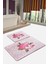 Monet Pembe DJT 2 Li Set Banyo Halısı 1