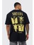 Bisiklet Yaka Baskılı Oversize Erkek T-Shirt 1