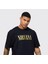 Bisiklet Yaka Baskılı Oversize Erkek T-Shirt 2