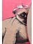 Pınk Pug Djt Çap 100 Cm Banyo Halısı 2