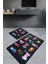 Black Cats Djt 2 Li Set Banyo Halısı, Paspas 1
