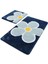 Flower Mavi 2Li Set Banyo Halısı 2
