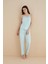 Kadın 80115-48 Ip Askılı Pijama Takımı Mint Yeşili 3