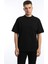 Erkek Oversize Fit Bisiklet Yaka Basic Tişört Siyah 1