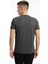 Erkek Golf Nakışlı Regular Fit Basic Tişört Antrasit Melanj 5