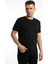 Erkek Golf Nakışlı Regular Fit Basic Tişört Siyah 1