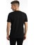 Erkek Golf Nakışlı Regular Fit Basic Tişört Siyah 4