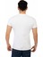 Erkek Bisiklet Yaka Regular Fit Basic Tişört Beyaz 3