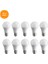 YL95-9001-T10 9W 6500K Beyaz Işık LED Ampul E27 Duylu 510 Lümen 10'lu Paket 1