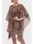 Leopar Relaxed Fit Büzgülü Kimono E4GK05WDW82 Bayan Kimono E4GK05 WDW82 P122 1