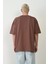 Basic Bisiklet Yaka Oversize T-Shirt - Mürdüm 2