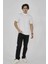 Bisiklet Yaka Slim Fit T-Shirt - Beyaz 5