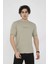 Bisiklet Yaka Slim Fit T-Shirt- Açık Yeşil 1