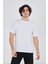 Basic Bisiklet Yaka Oversize T-Shirt - Beyaz 1