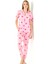 Kalp Baskı Kadın Pijama Takımı 1