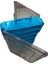 7221 Sahte Balık Kutusu 12 Gözlü 13X9X3.5CM - Mavi 1