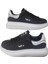 Unısex Siyah-Beyaz Ortopedik Düz Taban Sneaker Spor Ayakkabı Wckrs-99 1