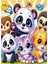 Ahşap Mdf Puzzle Yapboz Sevimli Panda ve Orman Dostları 50 Parça 35 x 50 cm 1