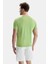 Margan Yeşil Bisiklet Yaka Baskılı Erkek Tshirt 4