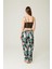 Ashley-Darkgreenflower Saten Sabahlık Bustıyer Pant.yesil 3