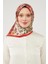 Kırmızı Mine Çiçeği Trend Twill Eşarp 3