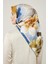Saks Çiçek Desen Trend Twill Eşarp 3
