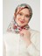 Lila Mine Çiçeği Trend Twill Eşarp 2