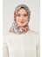 Lila Mine Çiçeği Trend Twill Eşarp 3