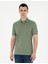 Erkek Haki Slim Fit Merserize Tişört 50288947-VR027 1
