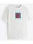 Bisiklet Yaka Afraid Of Real World Baskılı Beyaz Oversize Beyaz Erkek T-Shirt 5