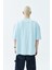 Dıstressed Oversıze Tshirt-Açık Mavi 5