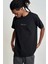 Bisiklet Yaka Discovery Baskılı Siyah Oversize Erkek T-Shirt 1