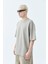 Dıstressed Oversıze T-Shırt-Vizon 2