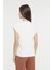 Wl Haıley 11GF18 4fx Ekru Kadın Kısa Kol T-Shirt 5