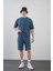 Baskılı Oversize Kalıp Unisex Şort Takım 3