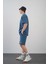 Baskılı Oversize Kalıp Unisex Şort Takım 4