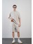 Baskılı Oversize Kalıp Unisex Şort Takım 3