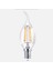 Filament Flame C35 4 W Sarı Mum E14 Duy 2'li LED Ampul 1