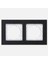 Siyah Alüminyum 2'li Çerçeve 1